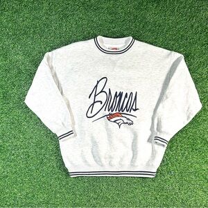 Vintage 90’s Denver Broncos varsity style sweatshirt